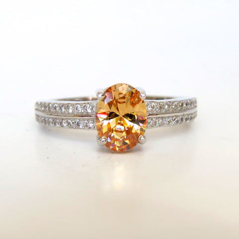 Sterling Silver Olivetta Ring