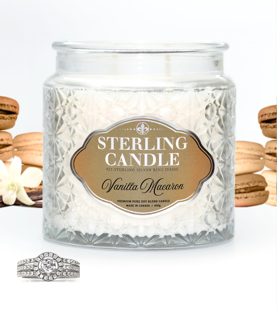 Vanilla Macaron Ring Candle